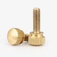 2 5PCS M3 M4 M5 M6 Hand Tighten Brass Knurled Screws Copper Twist Knurled bolts Computer Chass Bolt Thumb Screw