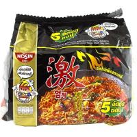 นิสชินบะหมี่กึ่งสำเร็จรูปรสไก่เผ็ดเกาหลี 60กรัม แพค 5ซอง Nissin Instant Noodles Korean Hot Chicken Flavour 60g. Pack 5sachets