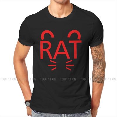 Rat Hakos Baelz Tshirt For Male Hololive Clothing Novelty T Shirt Soft Print Fluffy