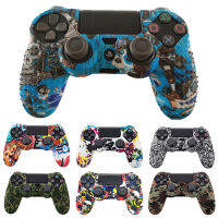 ลื่นซิลิโคนกรณีป้องกันผิวฝาครอบควบคุมเกมไร้สายอุปกรณ์เสริมสำหรับ Play Station DualShock 4 PS4 Pro อุปกรณ์เสริมบาง