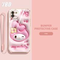 YBDเอฟเฟคต์ภาพเคลื่อนไหวใหม่เคสโทรศัพท์3มิติสำหรับ Samsung A05 A03 A04 A04E F14 เคสลูกกวาดรูปเด็กผู้หญิงที่มีความแม่นยำปกรูปแบบน่ารักเคสโทรศัพท์เคสโทรศัพท์อนิเมะยอดนิยมพร้อมฟรีสายคล้อง