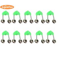 10Pcs สัญญาณเตือนเวลาปลากัดเบ็ดตกปลาก้าน Bells Clamp Tip อุปกรณ์ตกปลา