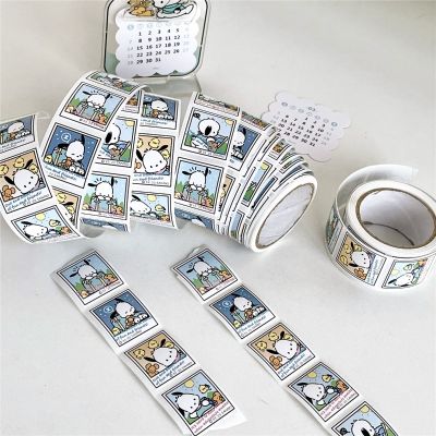 ❡ 200 Stickers Kawaii Pochacco Film Sticker Travel Scene Hand Account Diy Goo Card Decorative Sticker Cute Cartoon Seal Sticker