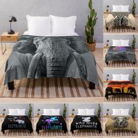 Ready Stock Elephant Blanket African Elephant Lover Blankets Throw Soft Fleece Blanket Vintage Elephant Gifts for Kids Adults Women Men