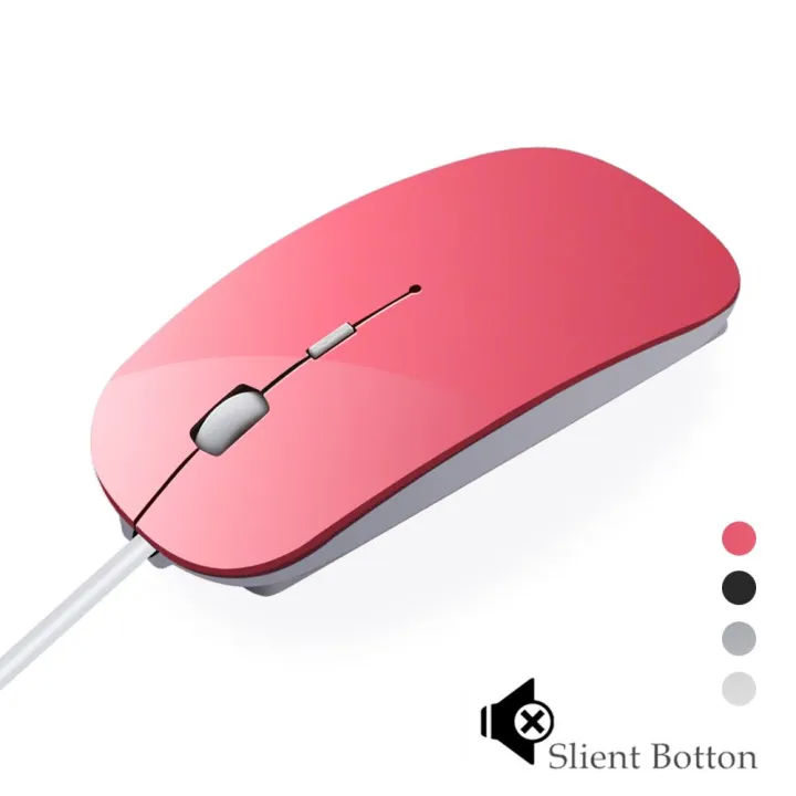 NARGANG89 New Ultra Thin Computer Peripherals 1600 DPI Wired Mouse USB