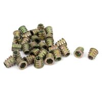 Prohex 30 Pcs M4x10mm M5x10mm M6x10mm Hex Soket Sekrup Di Thread Insert Nut untuk Kayu