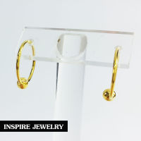 Inspire Jewelry ,ต่างหูฝังเพชร พชรCZคุณภาพเกรดพรีเมี่ยมงาน Design จิวเวลลี่หรู งานแฟชั่น งานจิวเวลลี่แบบร้านเพชร สวยหรู มีสองแบบให้เลือก