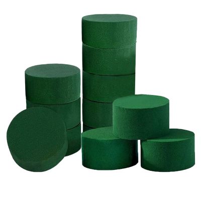 Floral Foam 12 Pcs Dry &amp;Wet Flower Foam Round Florist Blocks Flower Foam for Fresh or Artificial Flowers