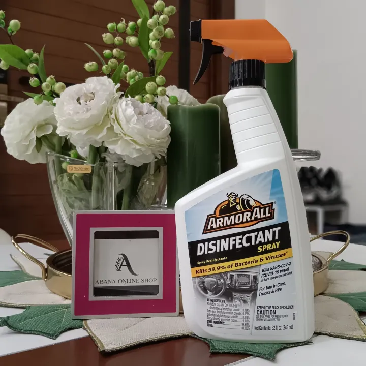 ArmorAll Disinfectant Spray kills 99.9 of bacteria & viruses 32fl oz