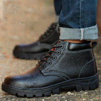 Men Ankle Boots พร้อมส่ง !! รองเท้าเซฟตี้หุ้มข้อ หัวเหล็ก ขนาด36-47 จัดส่งฟรี!!!