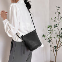 Womens Genuine Leather Bucket Handbag Large CapacityTote Bag 2023 Fashion Female Simple Shoulder Bags Casual Crossbody Bag