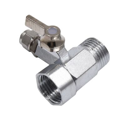 Copper Ball Valve Three-way With Live Joints Two-way Switch Water Pipe Diverter Tap Washing Machine Access