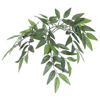 ต้นไม้ Smilax สีเขียวประดิษฐ์ในร่ม-ลำต้นไม้เนื้อแข็งธรรมชาติ-ภาชนะหวายตกแต่ง-ไม่ต้องบำรุงรักษา