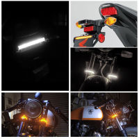 มอเตอร์ NG✨ปลาคอด✨ไฟสัญญาณไฟเลี้ยวรถจักรยานยนต์รถ LED DRL Moto กะพริบโคมไฟแถบส้อม