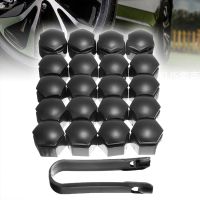 20pcs 19mm Universal Automobile Wheel Lug Nut Bolt Center Cover Cap Cover Car Styling Black with Removal Tool Nails  Screws Fasteners