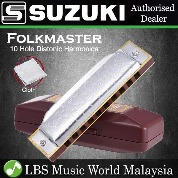 Suzuki Harmonica Folkmaster 10 Hole Diatonic Standard Harmonicas With