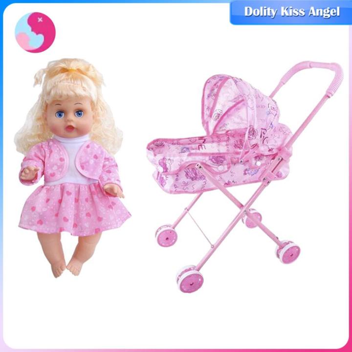 dolity-ตุ๊กตาเด็ก-mainan-stroller-ตุ๊กตาจำลองของขวัญเล่นเกมกับเพลงอายุ3