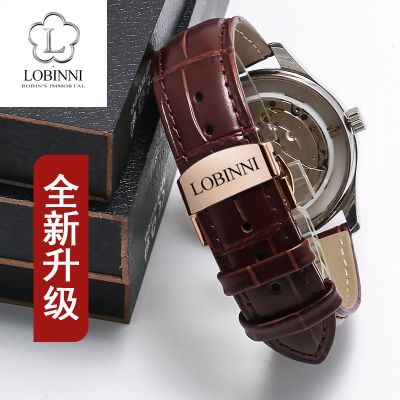 ❀❀ Robinni watch strap for men and women soft LOBINNI leather top layer cowhide bracelet 16/20mm