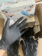 Găng tay Y Tế Màu Đen Siêu Dai Nitrile Bee Glove hộp 100 chiếc