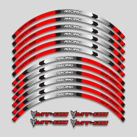 For YAMAHA MT09 mt 09 2021 2022 Motorcycle Accessories 17inch new pattern Wheels Sticker Rim Tire Reflective Stripe Decals