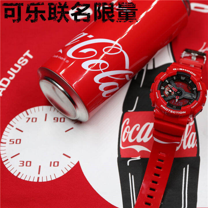 พร้อมส่ง-นาฬิกาข้อมือผู้ชาย-digital-g-shock-x-coca-cola-รุ่น-ga-110coca19-4prc-นาฬิกา-นาฬิกาข้อมือ-นาฬิกากันน้ำ-สายเรซิน