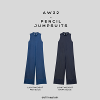 DOTLINEPLAIN / PENCIL JUMPSUITS - 2 SHADES OF DENIM