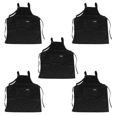 5X A Black Professional Stylist Apron Waterproof Hairdressing Coloring Shampoo Haircuts Cloth Wrap Hair Salon Tool