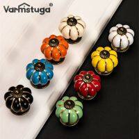 ♦▤▣ VARMSTUGA Ceramic Drawer Knobs Furniture Cabinet Knobs and Handles Pumpkin Knobs Cabinet Pulls for Children Room