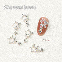 Olliles Pentagram Star Nail Art Charm จี้ทำด้วยมือตกแต่งเล็บหรูหรา Glitter