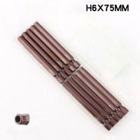 5075100150MM Hexagon Screwdriver Bit H3456mm Magnetic Screwdriver Bits 14" Hex Shank Driver Bit For Pocket Hole Jig