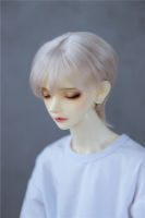 3 Point Uncle BJD Doll with high temperature silk partial hair wig