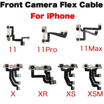 กล้องหน้าสําหรับ iPhone X XR XS 11 Pro Max Face Front Camera Module พร้อมขั้วต่อ Flex Cable Repair Replacement Parts