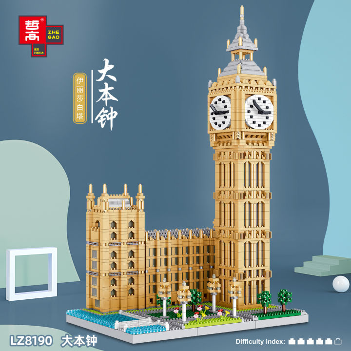 พิพิธภัณฑ์โคลอสเซียมใหม่-sphinx-diamond-building-micro-blocks-capitol-city-bricks-paris-eiffel-tower-london-big-ben-architecture