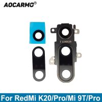 For Xiaomi Redmi K20 9T Pro Main Camera Lens Ultra Wide-angle Rear Back Camera Lens Glass With Frame Ring Cover Adhesive Sticker