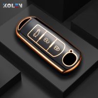 TPU แฟชั่นโครงเปลือกนอกเคส Kunci Remote Mobil สำหรับ Mazda 2 3 5 6 BL BM GJ Atenza Axela Demio CX-3 CX3 CX-5 CX5 CX7 CX-9ไร้กุญแจ CX8