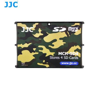 JJC MCH-SDMSD6 Slim Memory Card Holder Hard Case for 2 x SD + 4 x Micro SD -Camouflage
