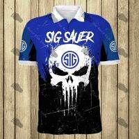 SIG logo T-shirt 3D printing short-sleeved Harajuku high-quality sportswear fashion casual polo oversized hip-hop sweater