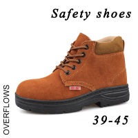 รองเท้านิรภัย Safety shoes รองเท้าเซฟตี้ หัวเหล็ก พื้นเหล็ก รองเท้านิรภัย Size 39-45