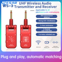 คลังสินค้าพร้อม4ช่องกีตาร์ไร้สายระบบเครื่องรับส่งสัญญาณ Ws-3 Electro-Instrumen Akustik Universal Uhf