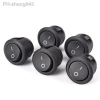 1pc Round Black 2 Pin SPST ON-OFF Rocker Boat Switch 12V Snap Waterproof Coat