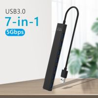 USB 2.0/3.0 HUB Dock Adapter Multi USB Splitter 5Gbps 7 Port USB Expander Port Beberapa Expander 2.0 USB3 Hub dengan Switch