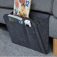 【CC】 1PC Felt Anti-slip Bedside Bed Sofa Side TV Hanging Couch Storage Pockets Organizer