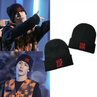 Wang Jiaer หมวกถักสไตล์เดียวกัน Jackson Team Wang ตัวอักษร Cap สำหรับผู้ชายและผู้หญิง