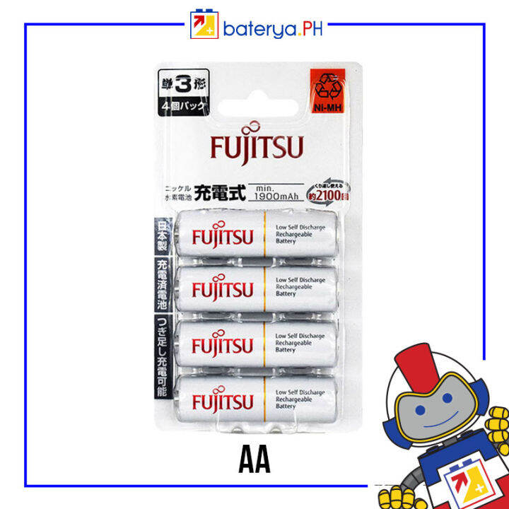 Fujitsu AA Rechargeable Battery HR 3UTC 1.2V 1900mAh NiMH Low Self