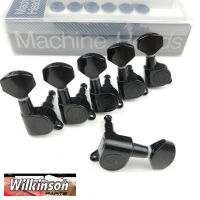 【cw】Wilkinson WJN-07 Electric Guitar Machine Heads Tuners for ST or TL e Black Tuning Pegs ( With packaging )hot 【hot】 1