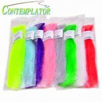 ◇◈❀ 8bags 8colors Assorted Synthetic Long Fiber Fly Tying Slim Hair Soft Clouser Minnow Lure Materials Saltwater Trout Fishing Flies