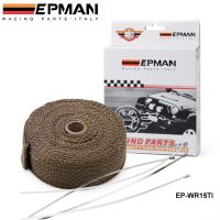 TITANIUM TURBO MANIFOLD HEAT EXHAUST THERMAL WRAP TAPE STAINLESS TIES 2 X10meter For VW GOLF GTI MK3 VR6 2.8 V6 94 EP-WR15TI