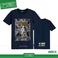 7th Street เสื้อยืด แนวสตรีท รุ่น NO MONEY NO FUNNY (กรม) NMN016 (ของแท้)