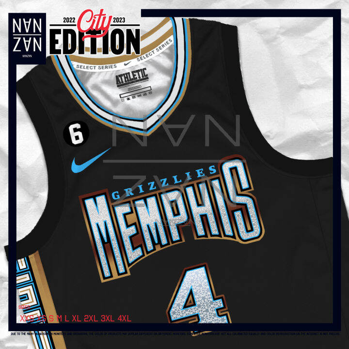 NANZAN 75th Edition NBA Memphis Grizzlies Steven Adams Jersey 2022  Sublimation Premium Dryfit