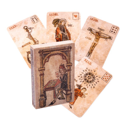 ใหม่ Silson Lenormand Coloured Card ดาดฟ้าไพ่ทาโรต์ Oracle บัตรคำภาษาอังกฤษเกมเกมกระดานทำนายปาร์ตี้โป๊กเกอร์ขนาดเล็กขนาดสไตล์วินเทจอย่างระมัดระวัง